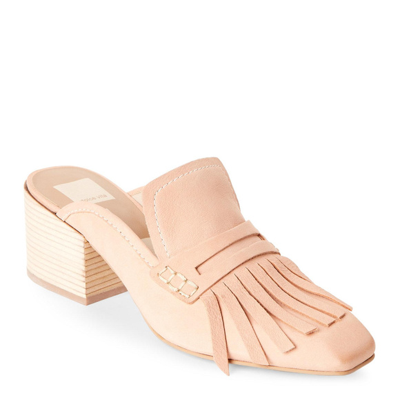 DOLCE VITA Fringe Leather Mules - Picture 2 of 8